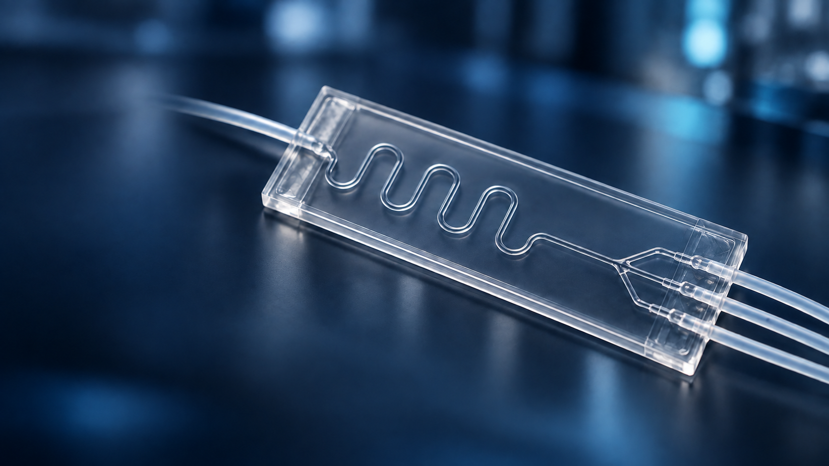 透明微流體晶片氛圍示意